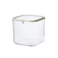 1-Piece Transparent Mini Desktop Storage Box, with Pop-Up Lid, Waterproof Multifunctional Storage Container, Laundry Detergent Dispenser Storage Box for Beads and Stain Remover Powder Storage, Suitable for Desktop, Kitchen, D
