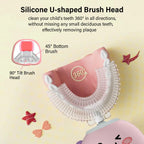 Electric Toothbrush for Children U Shaped Electric Child Toothbrush USB Rechargeable Cartoon Kids Children's Electric Toothbrush