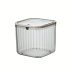 1-Piece Transparent Mini Desktop Storage Box, with Pop-Up Lid, Waterproof Multifunctional Storage Container, Laundry Detergent Dispenser Storage Box for Beads and Stain Remover Powder Storage, Suitable for Desktop, Kitchen, D