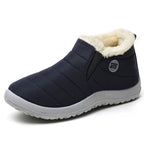 Men's Boots Slip On Winter Shoes For Men Ankle Boots Winter Booties For Men Fur Shoes Waterproof Snow Boots Warm Casual Botas