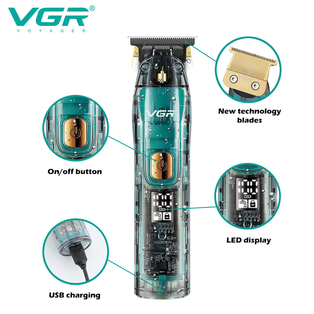 Barber Hair Trimmer For Men Professional Beard Electric Hair Clipper Rechargeable Hair Cutter Machine Haircut