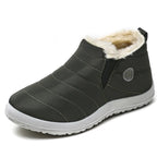 Men's Boots Slip On Winter Shoes For Men Ankle Boots Winter Booties For Men Fur Shoes Waterproof Snow Boots Warm Casual Botas