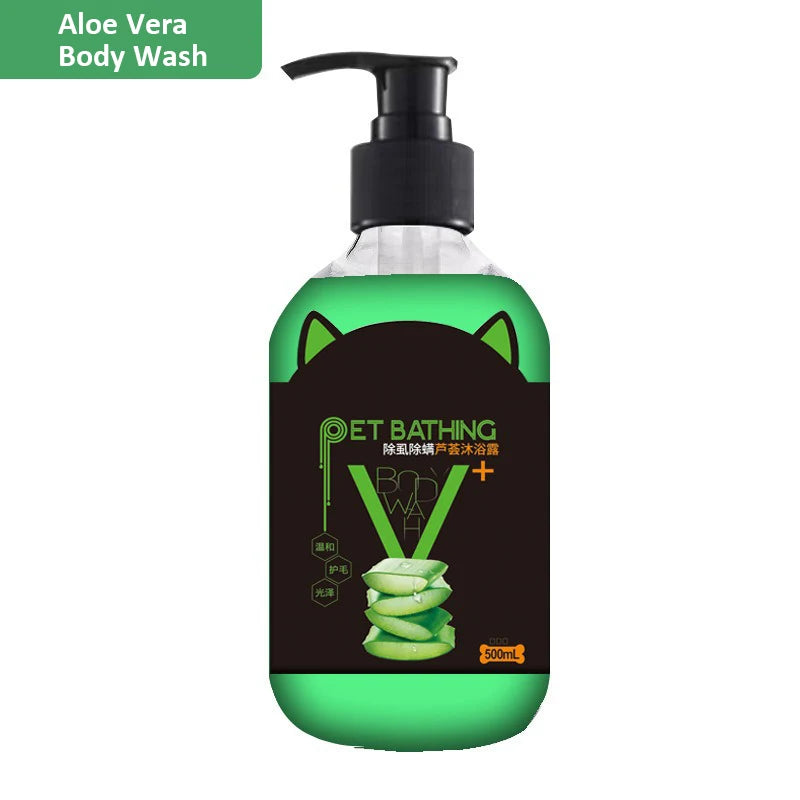500ml Pet Shower Gel Beauty Hair Care Cleaning Deodorizing Cat Dog Shampoo De Mite Anti Itch Long Lasting Fragrance Pet Supplies