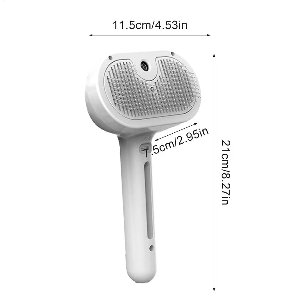 Dog Brush for Grooming Portable Pet Hair Removal Comb Electric Pet Spray Grooming Comb Cleaning Steam Brush Pet Supplies